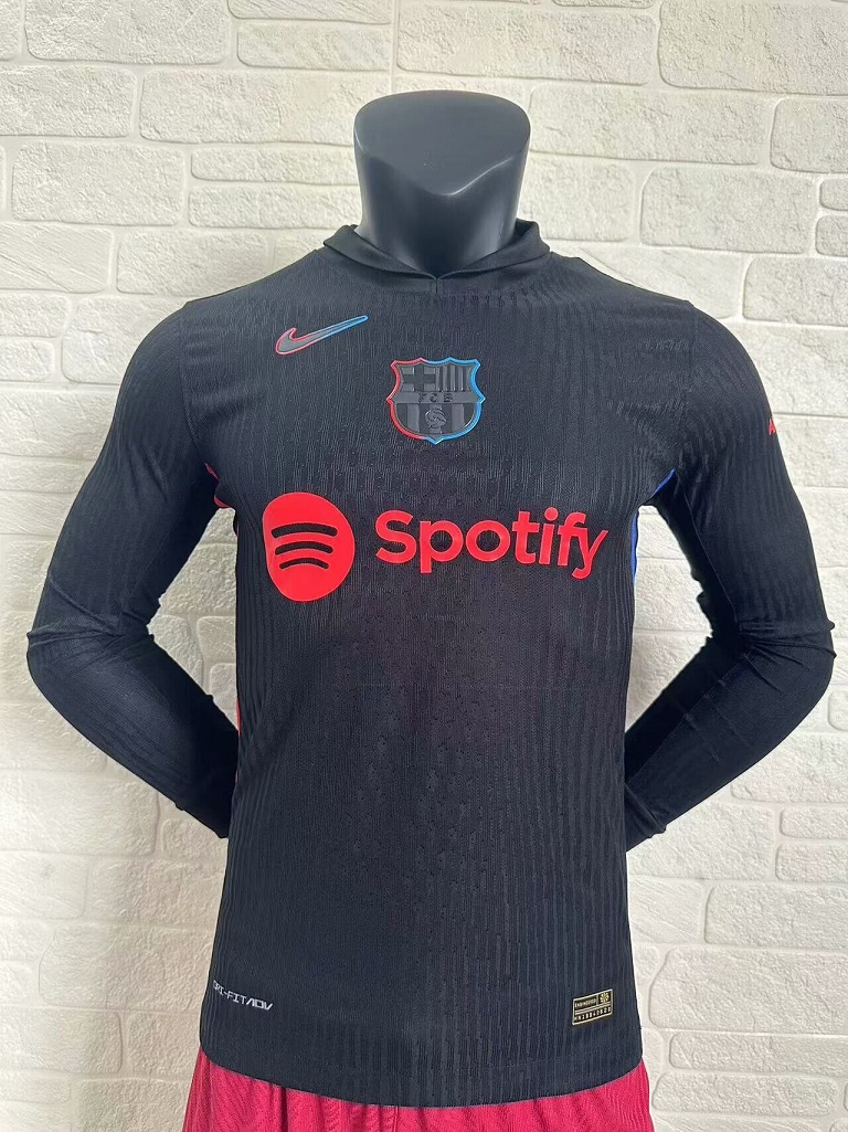 AAA Quality Barcelona 24/25 Away Black Long Jersey(Player)